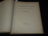 1931 LA SCULPTURE COPTE PAR GEORGES DUTHUIT FRENCH VOLUME - 72 PLATES - Z 219