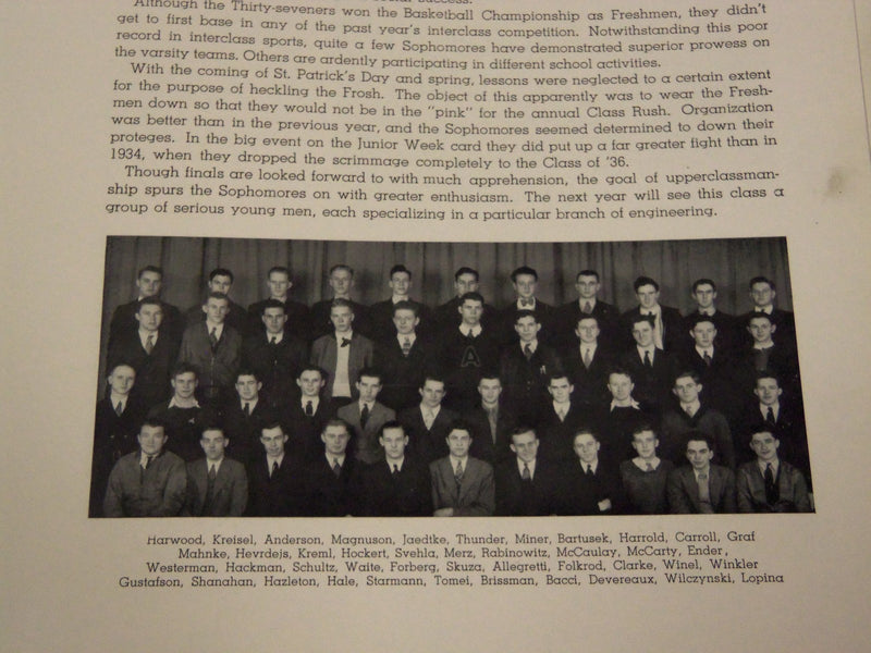 1935 THE CYCLE AMOUR INSTITUTE OF TECHNOLOGY YEARBOOK - CHICAGO IL - YB 761