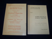 1953-1954 AGNES DE MILLE DANCE THEATRE PROGRAM - S. HUROK - PHOTOS - J 5043