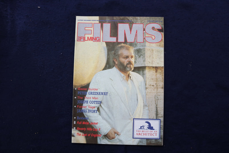 1987 OCTOBER FILMS AND FILMING MAGAZINE - BRIAN DENNEHY COVER - E 18021