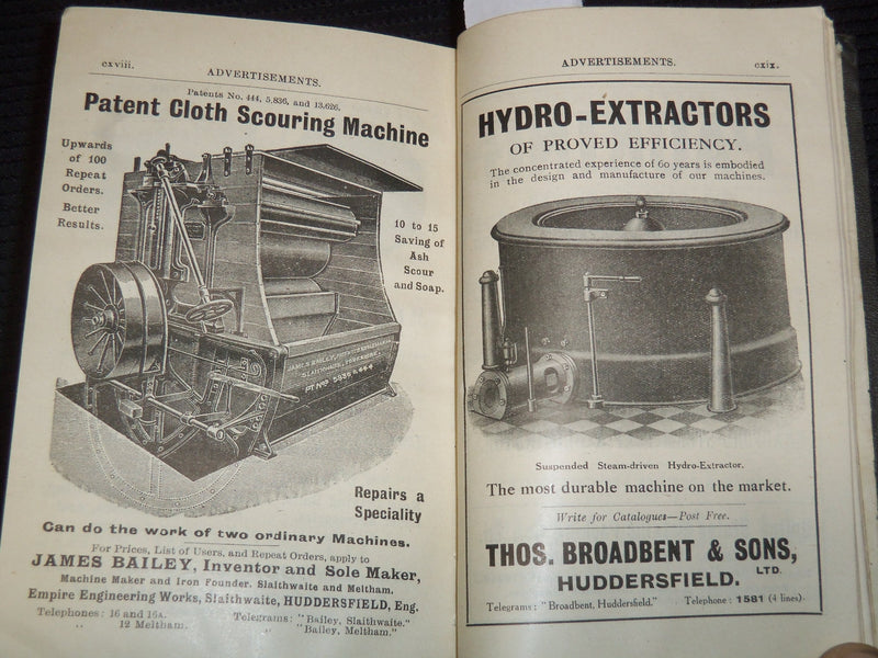 1923 THE WOOL YEAR BOOK - H. HAIGH & CO - BRADFORD, ENGLAND - KD 5662A