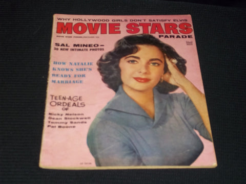 1957 DECEMBER MOVIE STARS PARADE MAGAZINE - LIZ TAYLOR COVER - E 13890