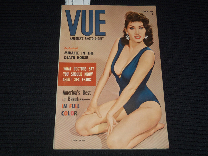 1958 JULY VUE AMERICA'S PHOTO DIGEST MAGAZINE - LYNN SHAW COVER - K 1023