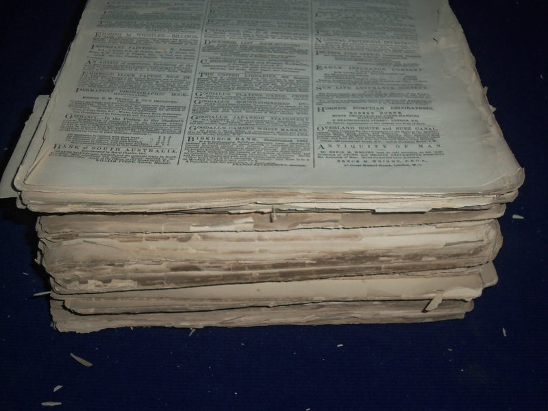 1877 THE ACADEMY WEEKLY REVIEW OF LITERATURE LOT OF 44 ISSUES - LONDON - O 2381