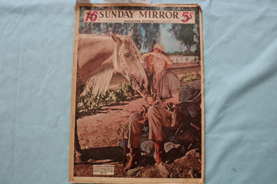 1937 DEC 12 SUNDAY MIRROR NEWSPAPER MAGAZINE SECTION - CAROLE LOMBARD - NP 9070