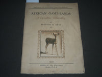 1930 OCTOBER AFRICAN GAME LANDS GRAPHIC MAGAZINE BY PRENTISS N. GRAY - J 2541