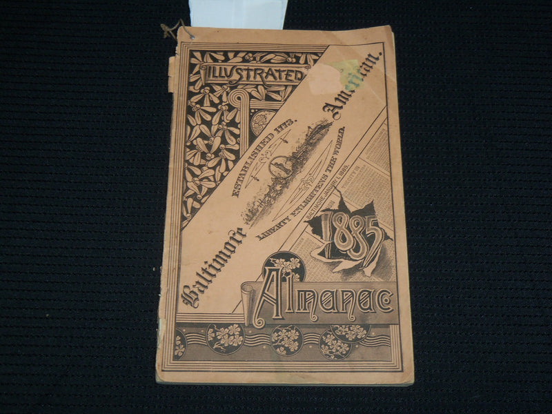 1885 ILLUSTRATED BALTIMORE AMERICAN ALMANAC - SOFTCOVER- J 6863