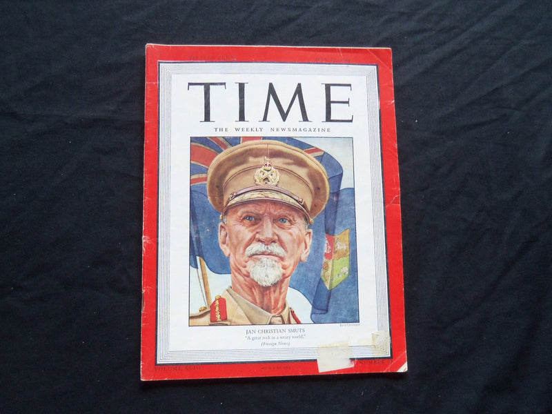 1944 MAY 22 TIME MAGAZINE - JAN CHRISTIAN SMUTS - T 917