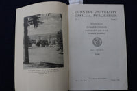 1941 CORNELL UNIVERSITY SUMMER SESSION ANNOUNCEMENT SOFTCOVER BOOK - K 1419
