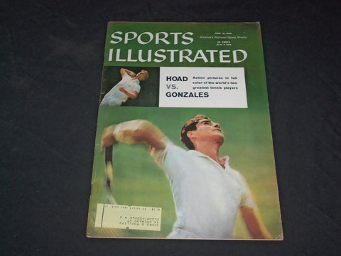 1958 JUNE 16 SPORTS ILLUSTRATED MAGAZINE- LEWIS HOAD & RICHARD GONZALEZ -SP 8885