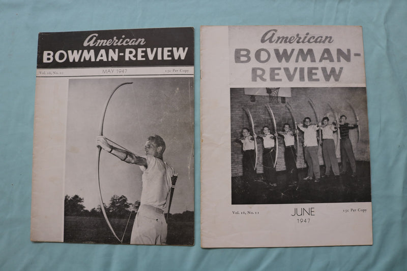 1947 AMERICAN BOWMAN-REVIEW MAGAZINE - COMPLETE YEAR - LOT OF 12 - O 3753