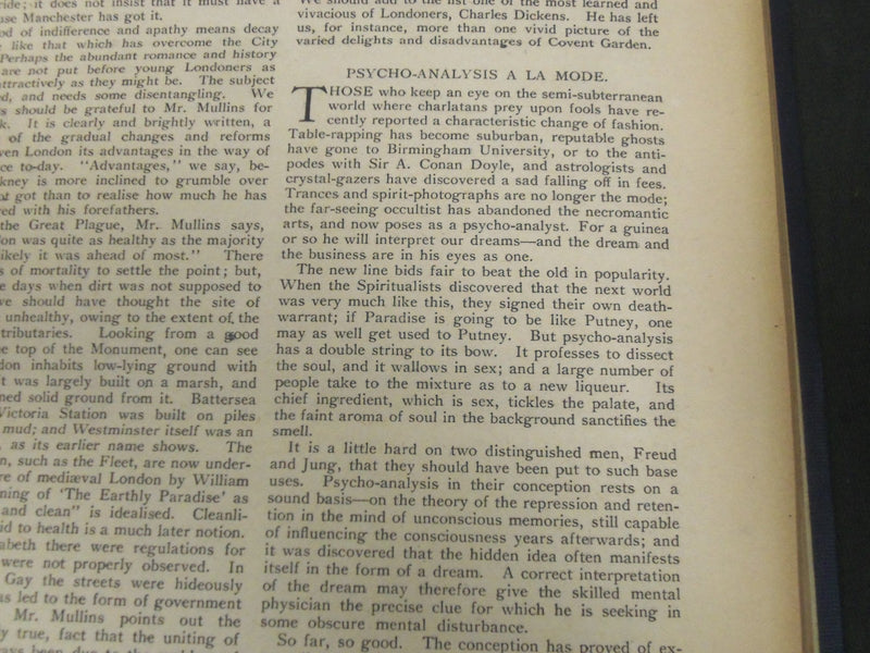 1921 SATURDAY REVIEW 2 BOUND VOLUMES - COMPLETE YR- PUBLISHED IN LONDON - R 1136