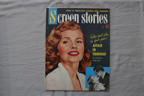 1952 OCTOBER SCREEN STORIES MAGAZINE - RITA HAYWORTH COVER - E 19905