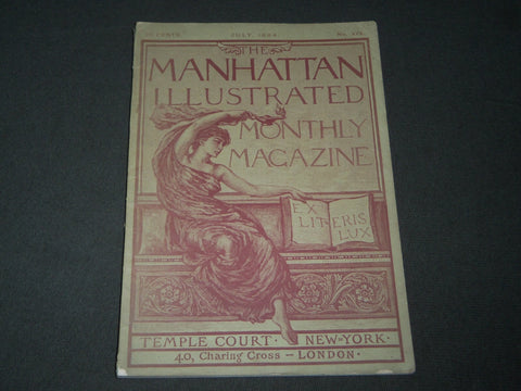 1884 JULY THE MANHATTAN ILLUSTRATED MONTHLY MAGAZINE VOLUME 4 NO. 1 - J 3353