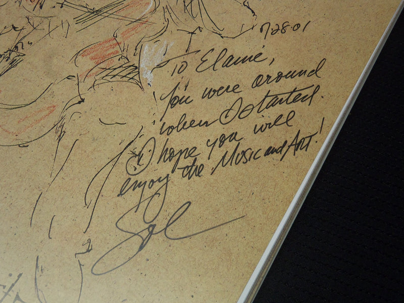 2001 DRAWING MUSIC TANGLEWOOD SKETCHBOOKS - SOL SCHWARTZ INSCRIBED - KD 4585C