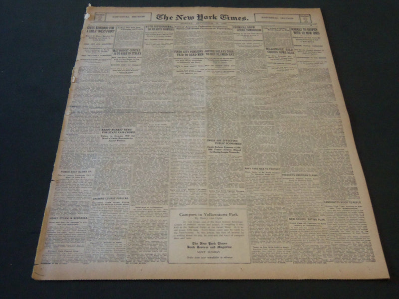 1921 SEPT 11 NEW YORK TIMES - RUTH SUPER NORMAL SO HE HITS HOMERS - NT 6492