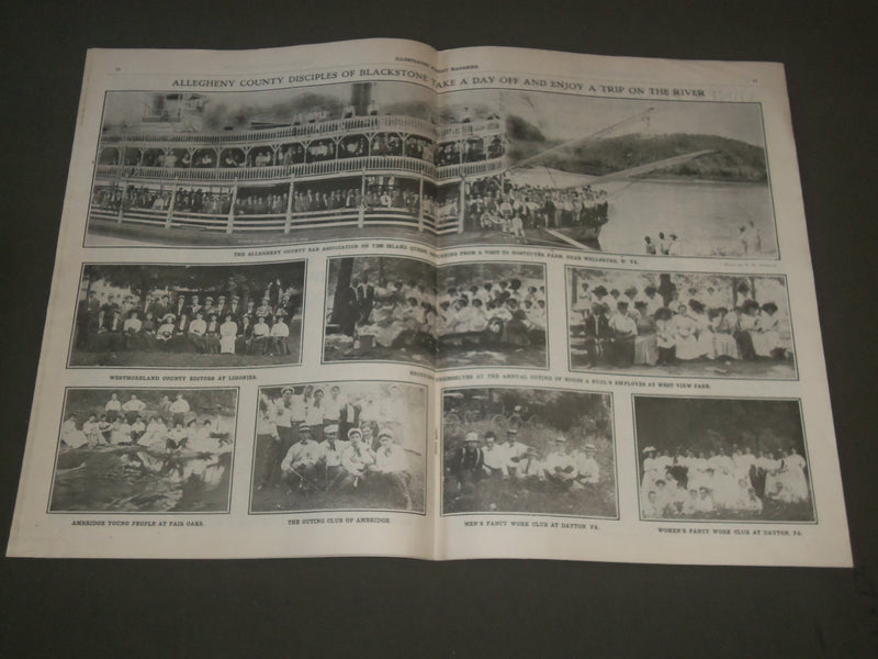 1908 AUGUST 9 ILLUSTRATED SUNDAY MAGAZINE - GREAT COVER & ADS - SP 9478