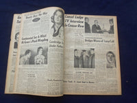 1958 JUNE 16 BOSTON RECORD AMERICAN NEWSPAPER-ADAMS' WIFE TELL GIFT SWAP-NP 6270