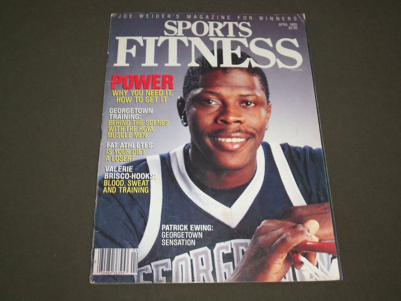 1985 APRIL SPORTS FITNESS MAGAZINE - PATRICK EWING - SP 9758