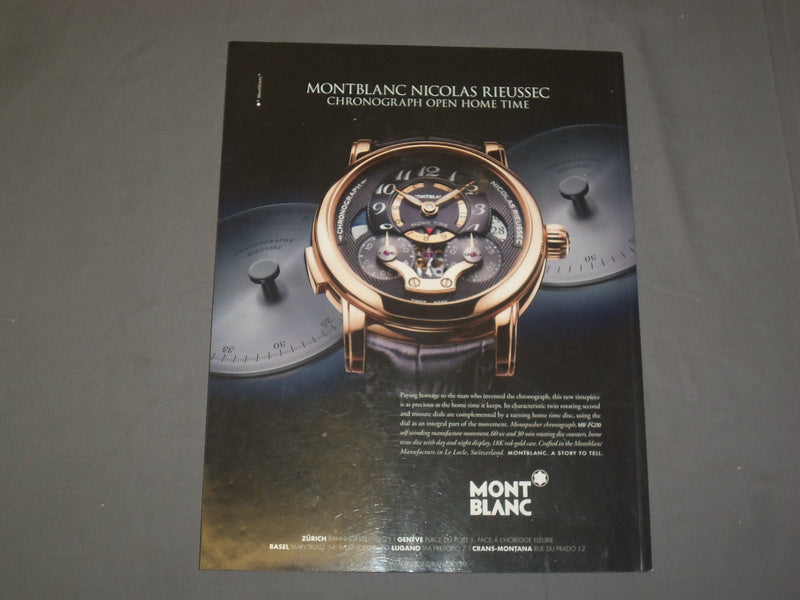 2012 AUTUMN/WINTER ZURICH DELUXE MAGAZINE - - LORO PIANA COVER - GERMAN - B 6198