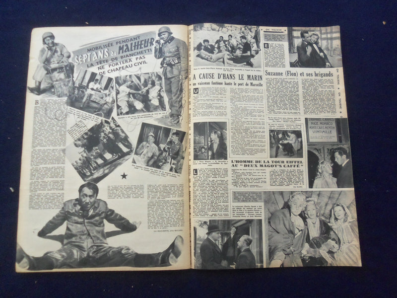 1948 OCT 19 CINEMONDE MAGAZINE - MAUREEN O'HARA COVER - FRENCH EDITION- SP 4868A