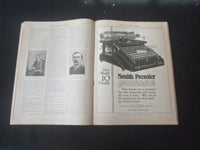 1909 NOVEMBER 6 LITERARY DIGEST MAGAZINE- ILLUSTRATED COVER & ARTICLES - SP 961D