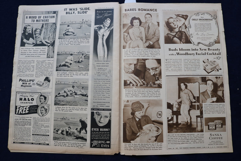 1939 MARCH 26 NEW YORK SUNDAY NEWS PICTURE SECTION - POPE PIUS XII - NP 8754