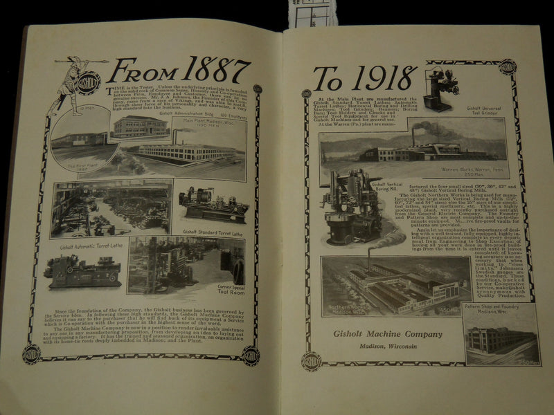 1918 SELF HELPS AND SKETCHING INSTRUCTIONS BOOK - GISHOLT MACHINE CO. - K 2617