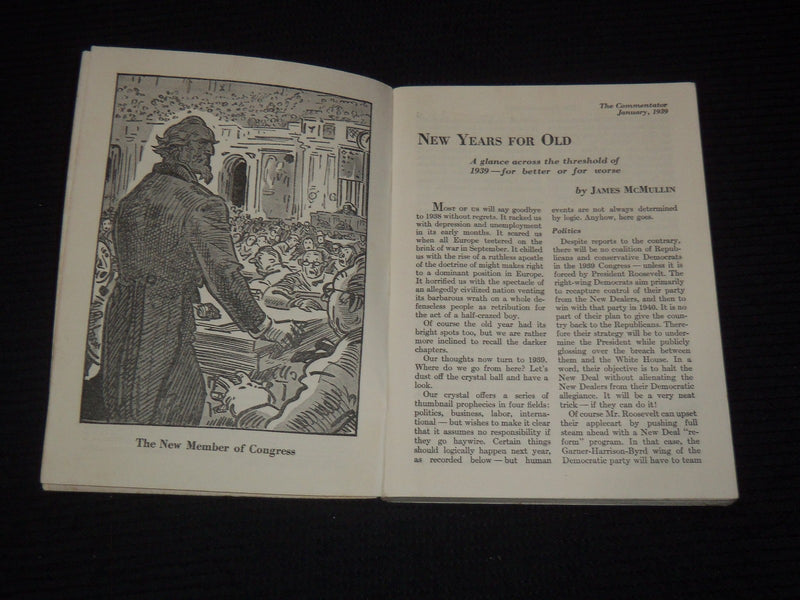 1938-1939 THE COMMENTATOR DIGEST MAGAZINES LOT OF 5 ISSUES - O 3793
