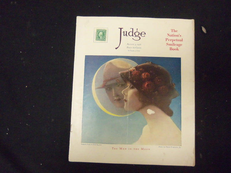 1918 AUGUST 3 JUDGE MAGAZINE - NICE ILLUSTRATIONS, STORIES AND ADS - ST 3827