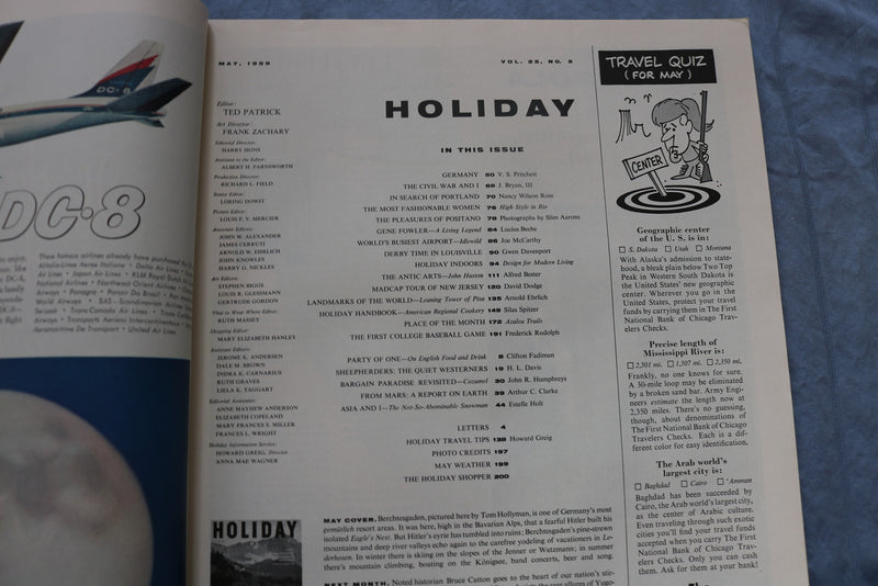 1959 MAY HOLIDAY MAGAZINE - GERMANY - LOUSIVILLE AT DERBY TIME - SP 4786W