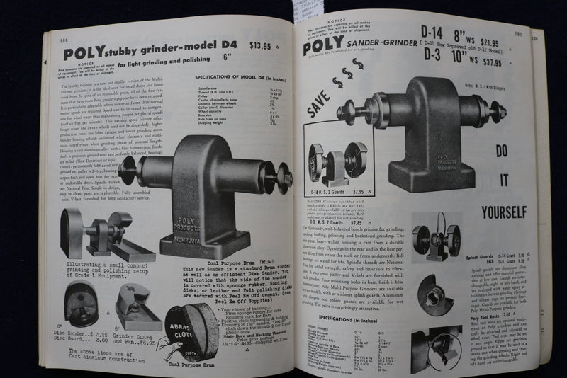 1957 J.J. JEWLCRAFT CATALOG - LAPIDARY EQUIPMENT & SUPPLIES - K 1463
