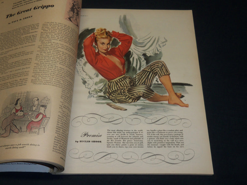 1946 SEPTEMBER ESQUIRE MAGAZINE - ILLUSTRATIONS- NICE COVER & ADS - ST 5734