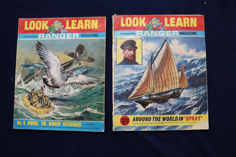 1967-1970 LOOK AND LEARN - RANGER MAGAZINE - LOT OF 13 - O 3545