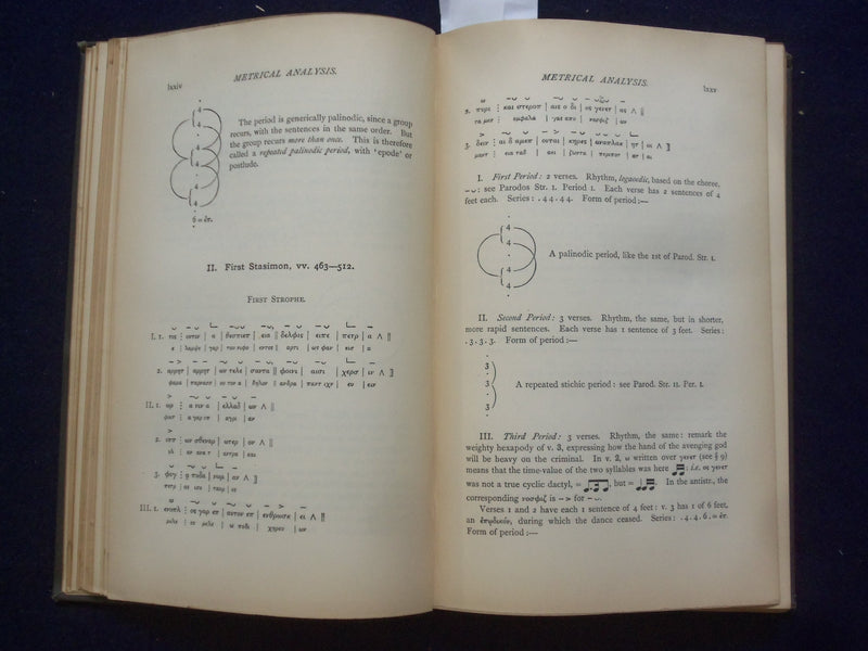 1893 SOPHOCLES THE PLAYS AND FRAGMENTS HARDCOVER BOOK BY R. C. JEBB - KD 9106