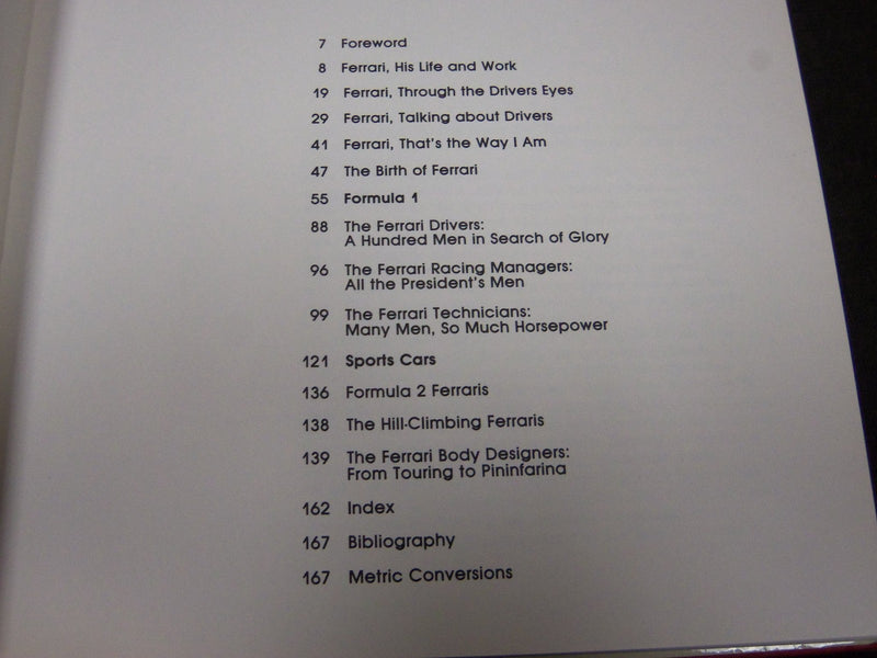 1982 ENZO FERRARI 50 YERAS OF MOTORING BOOK BY PIERO CASUCCI - KD 58