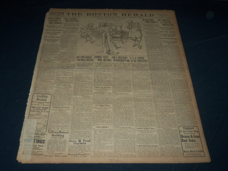 1904 NOVEMBER 30 THE BOSTON HERALD - NELSON WINS FROM CORBETT - BH 165