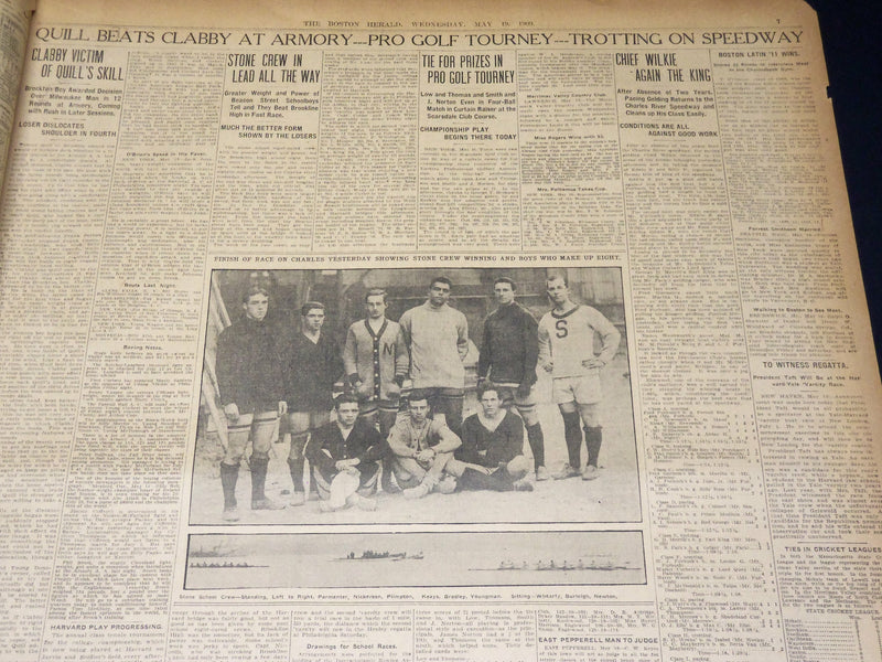 1909 MAY 19 THE BOSTON HERALD - HARVARD'S FAREWELL TO DR. ELIOT - BH 402