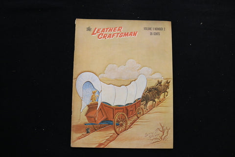 1961 JAN-FEB THE LEATHER CRAFTSMAN MAGAZINE - WAGON TRAIN COVER - SP 3745E