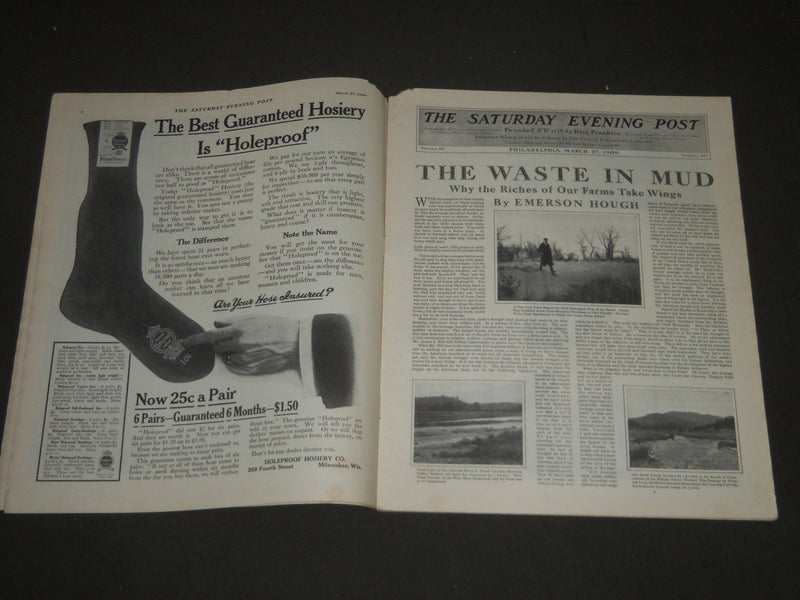 1909 MAR 27 THE SATURDAY EVENING POST MAGAZINE - HARRISON FISHER COVER - SP 862