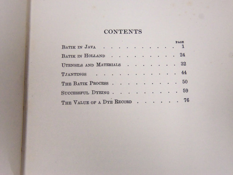 1919 BATIKS AND HOW TO MAKE THEM BOOK BY PETER MIJER NICE ILLUSTRATIONS- KD 2478