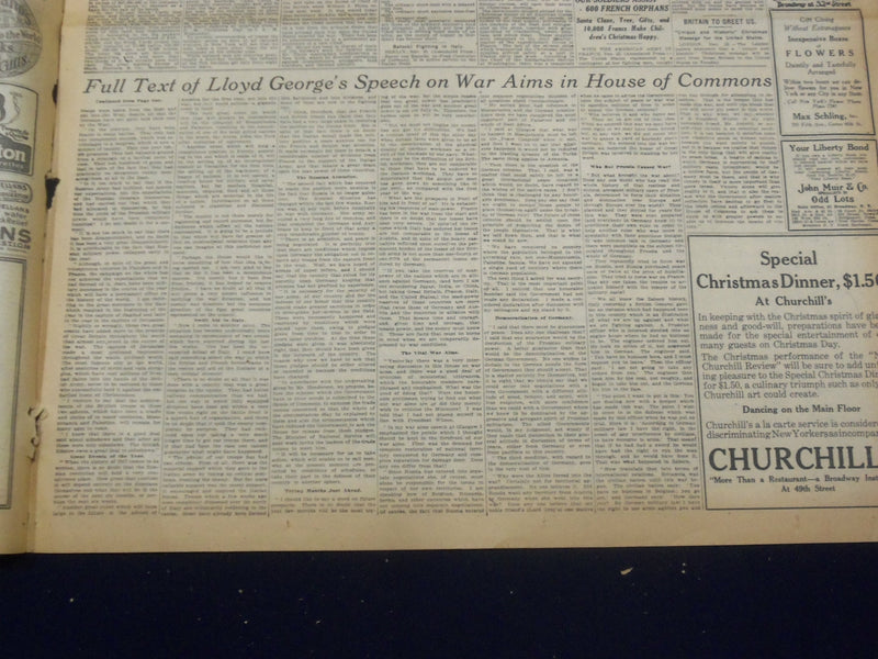 1917 DECEMBER 24 NEW YORK TIMES - KAISER TO ATTEND RUSSIAN PARLEY LATER- NT 8268