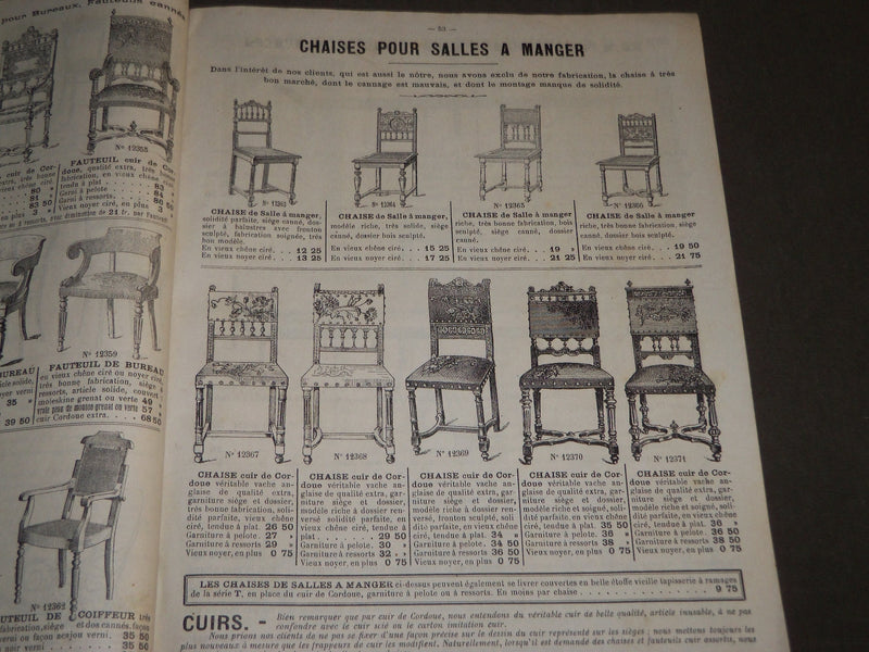 1911 COLLET MERIAUD AMEUBLEMENTS FRENCH CATALOGUE - FR 345
