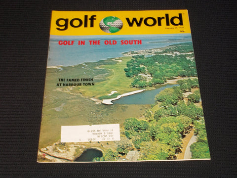1977 FEBRUARY 25 GOLF WORLD MAGAZINE - HARBOUR TOWN FRONT COVER - E 6572