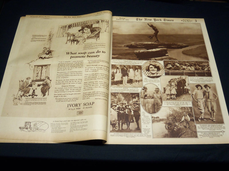 1922 AUGUST 20 NEW YORK TIMES PICTURE SECTION - GEORGE WHITE SCANDALS - NT 8871