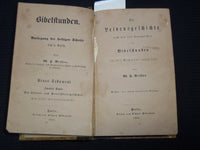 1860-1864 BESSER'S BIBELSTUNDEN VOLUME 1 & 2 - GERMAN - KD 7822