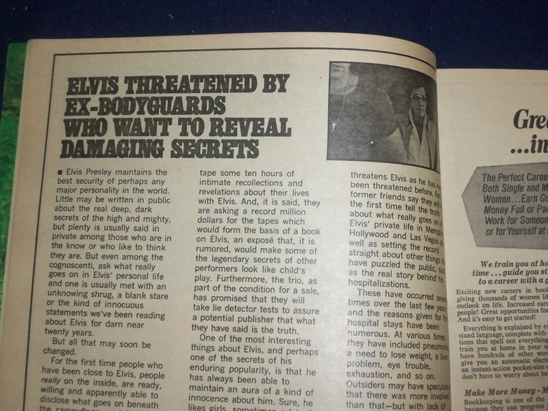 1977 JANUARY MODERN SCREEN MAGAZINE - ELVIS PRESLEY - PHOTOS & STORIES - ST 5915