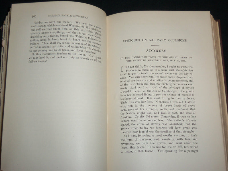 1894 SPEECHES AND ADDRESSES OF WILLIAM E. RUSSELL HARDCOVER BOOK - KD 7098