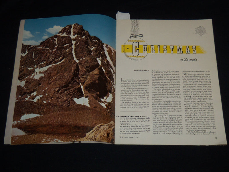 1951 COLORADO CHRISTMAS WONDERLAND PROGRAM - GREAT PHOTOS - J 8914