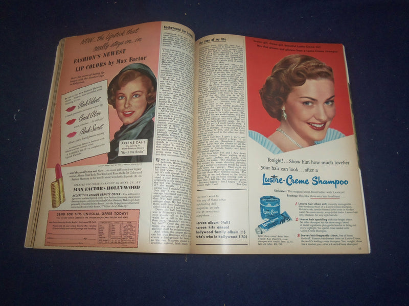 1950 NOVEMBER MODERN SCREEN MAGAZINE - ELIZABETH TAYLOR COVER - F 251H